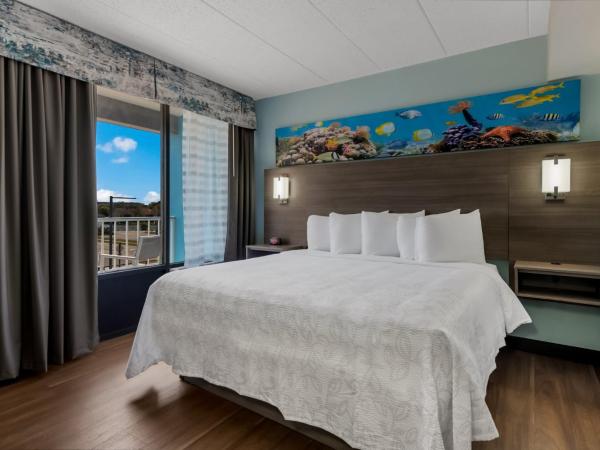 Red Roof PLUS & Suites Virginia Beach - Seaside : photo 8 de la chambre chambre lit king-size premium accessible aux personnes à mobilité réduite - non-fumeurs - vue partielle sur océan