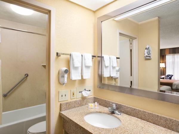 Days Inn by Wyndham Jacksonville Airport : photo 1 de la chambre chambre lit king-size avec douche accessible en fauteuil roulant - adaptée aux personnes à mobilité réduite/non-fumeurs