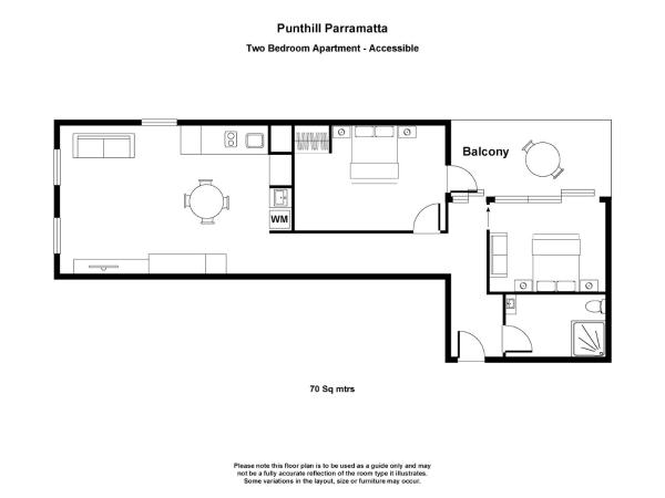 Punthill Parramatta : photo 8 de la chambre two bedroom apartment - accessible