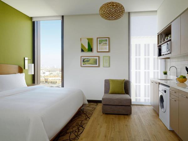 Element Me'aisam, Dubai : photo 1 de la chambre one bedroom apartment – king bed (complimentary breakfast & shuttle to sobha realty metro station, jbr beach & mall of the emirates)