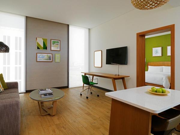 Element Me'aisam, Dubai : photo 2 de la chambre one bedroom apartment – king bed (complimentary breakfast & shuttle to sobha realty metro station, jbr beach & mall of the emirates)