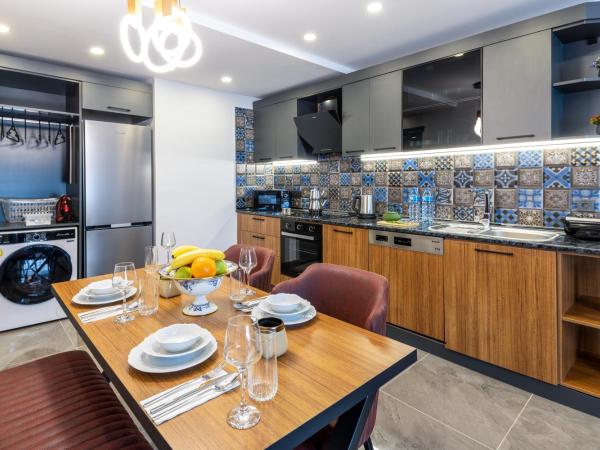 Baymari Suites Design Florya : photo 10 de la chambre appartement 1 chambre de luxe avec accès à la piscine