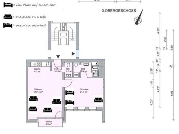 Am Alsterpark : photo 2 de la chambre appartement supérieur