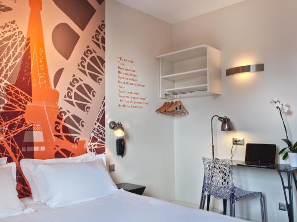 Hotel Alpha Paris Eiffel by Patrick Hayat : photo 8 de la chambre chambre double ou lits jumeaux eiffel