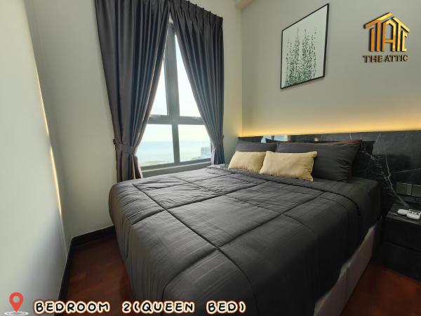 Attic Home Melaka Silverscape Residence & Jonker : photo 7 de la chambre dual key [2hall&4room] premium family suite (private bathtub and sea view)