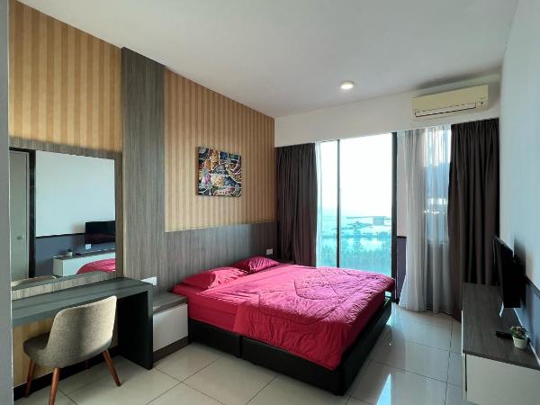 D Wharf Port Dickson Private Condo Waterfront : photo 5 de la chambre studio familial