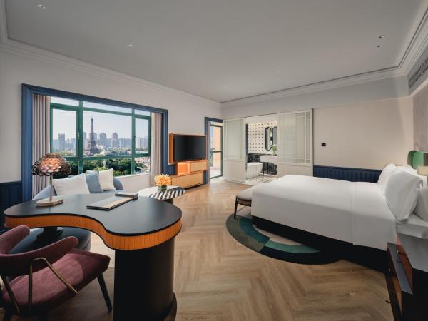 Hotel Indigo Shenzhen Overseas Chinese Town, an IHG Hotel : photo 10 de la chambre chambre lit king-size premium avec vue