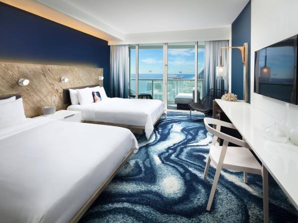 W Fort Lauderdale : photo 1 de la chambre spectacular queen room, guest room, 2 queen, partial ocean view, balcony