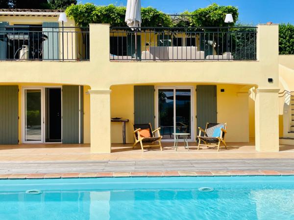 Villa Leopard Grimaud : photo 9 de la chambre appartement - vue sur piscine
