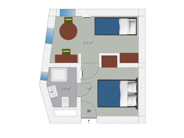 Hôtel Riad Dar Daïf : photo 6 de la chambre chambre triple