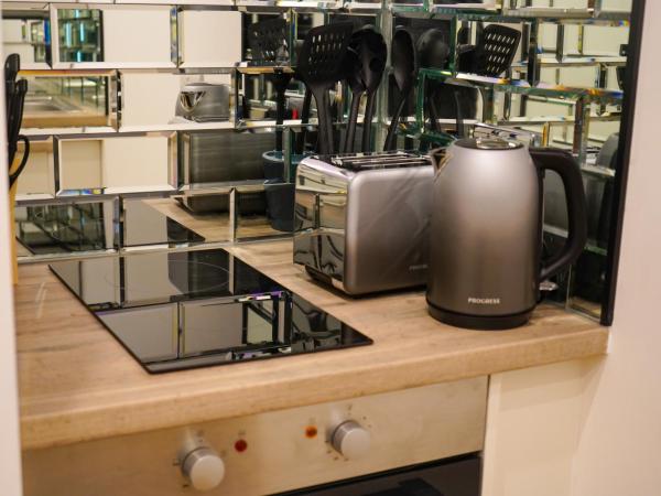 S.H Apartments : photo 8 de la chambre superior studio with garden access/projector screen