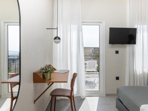 Evripides Hotel : photo 4 de la chambre chambre double ou lits jumeaux - vue sur l'acropole