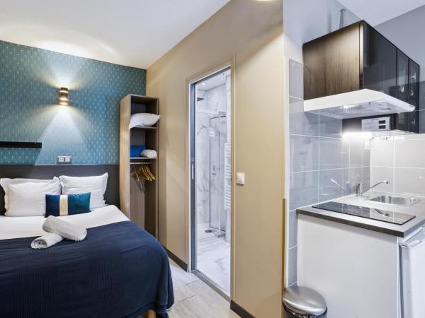 Résidence AURMAT - Appart - Hôtel - Boulogne - Paris : photo 5 de la chambre studio double supérieur (2 adultes) - 106 rue de paris