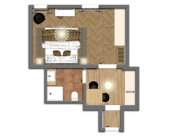 SCHLOSSRESIDENZ - Boutique Apartments & Hotel Suiten : photo 7 de la chambre grande chambre double 