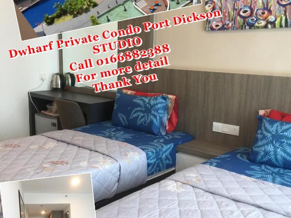 D Wharf Port Dickson Private Condo Waterfront : photo 5 de la chambre chambre lits jumeaux standard