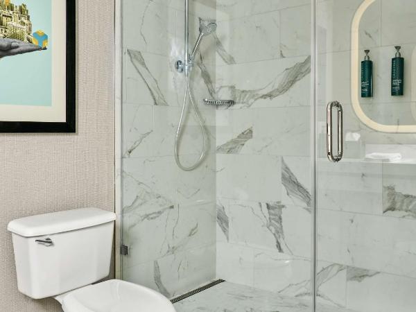 DoubleTree by Hilton Hotel Dallas - Love Field : photo 4 de la chambre chambre lit king-size avec douche à l'italienne