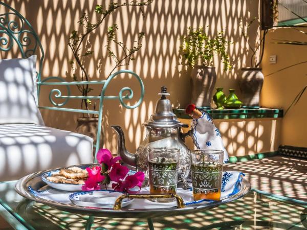 Riad Zamane & Spa Fès : photo 9 de la chambre suite exécutive avec terrasse - yacout (2 lits simples ou 1 lit king-size)