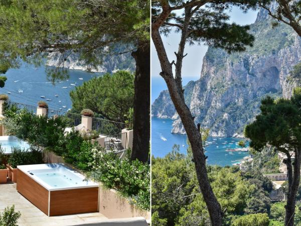 Villa Lia Hotel Capri : photo 3 de la chambre chambre double supérieure avec baignoire spa - vue sur mer