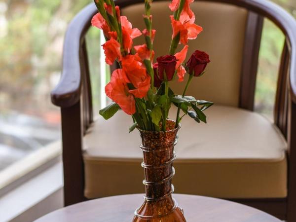 Suraksha Stay Whitefield Hotel : photo 5 de la chambre chambre double deluxe avec vue sur château