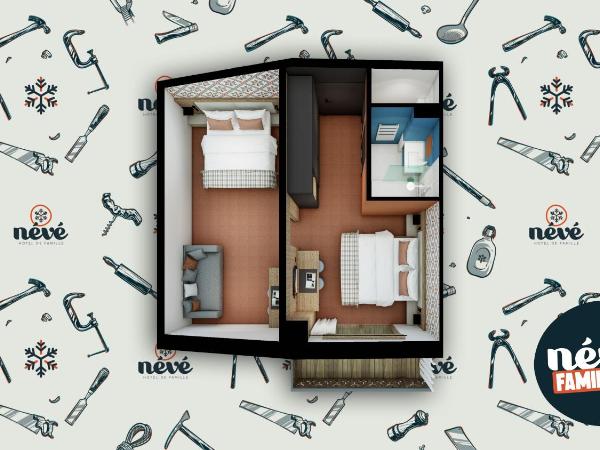 Hôtel Névé : photo 3 de la chambre chambre familiale avec balcon