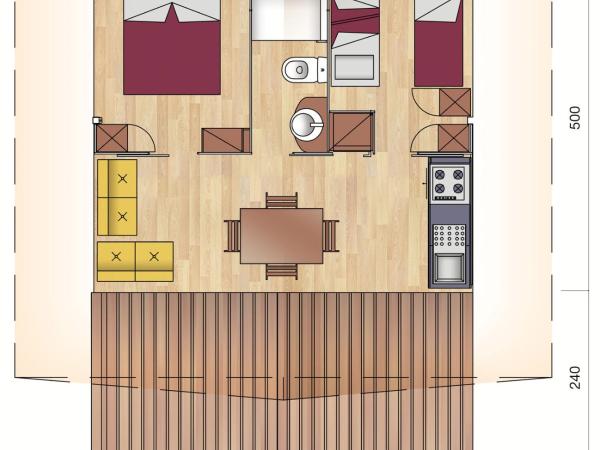 Polidor Glamping Resort : photo 9 de la chambre bungalow 2 chambres