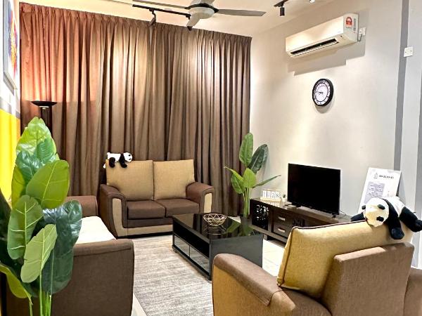 Ipoh D Festivo Suites 6-10pax 10mins to Sunway Tambun by IWH : photo 7 de la chambre appartement avec balcon