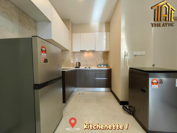 Attic Home Melaka Silverscape Residence & Jonker : photo 7 de la chambre dual key [2hall&4room] premium family suite (private bathtub and sea view)