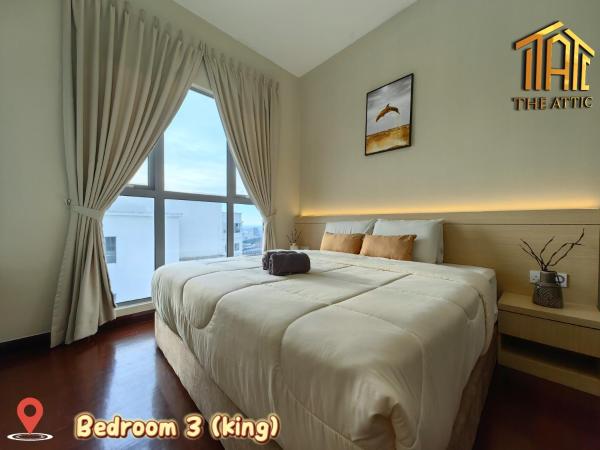 Attic Home Melaka Silverscape Residence & Jonker : photo 8 de la chambre dual key [2hall&4room] premium family suite (private bathtub and sea view)