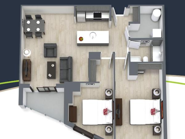 Les Suites Hotel : photo 10 de la chambre suite moderne 2 chambres