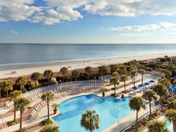 Marriott Myrtle Beach Resort & Spa at Grande Dunes : photo 5 de la chambre chambre lit king-size et balcon - vue frontale sur océan