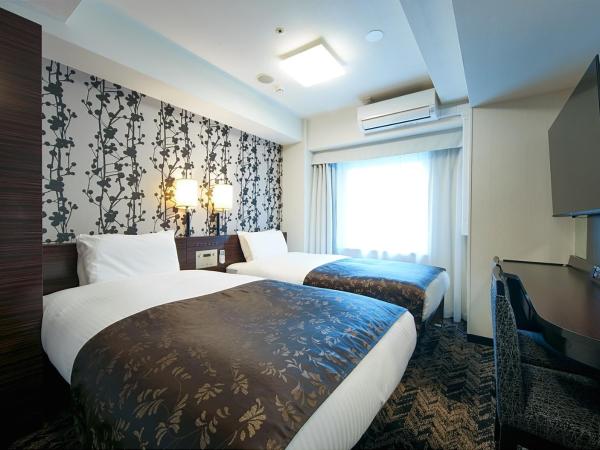 APA Hotel Osaka Tanimachi 4chome Ekimae : photo 1 de la chambre chambre lits jumeaux - non-fumeurs