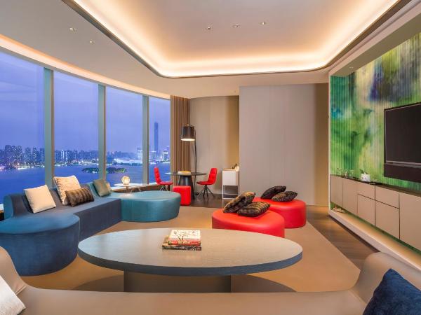 W Suzhou - Jinji Lake : photo 1 de la chambre suite fantastique - 1 chambre avec 1 lit king-size - vue sur lac jinji