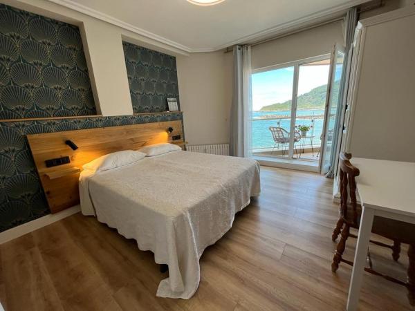 Pensión Itxasoa : photo 9 de la chambre chambre double ou lits jumeaux standard - vue sur mer