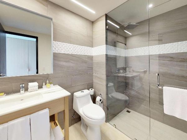 Hilton Garden Inn Merida : photo 2 de la chambre suite 1 chambre lit king-size avec 2 salles de bains