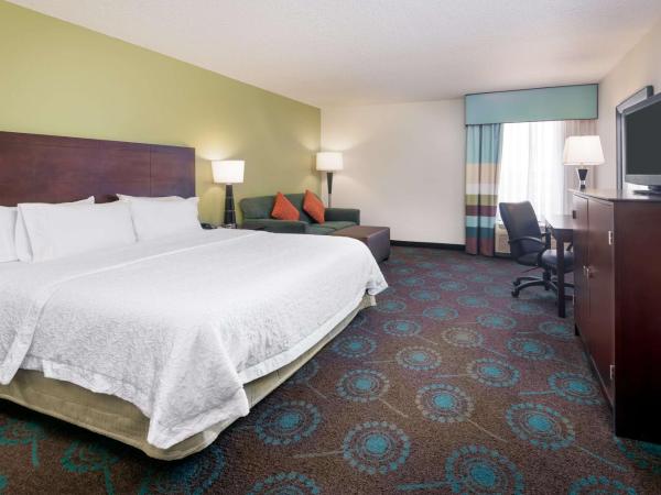 Hampton Inn Orlando-International Airport : photo 2 de la chambre grande chambre lit king-size avec canapé-lit - non-fumeurs