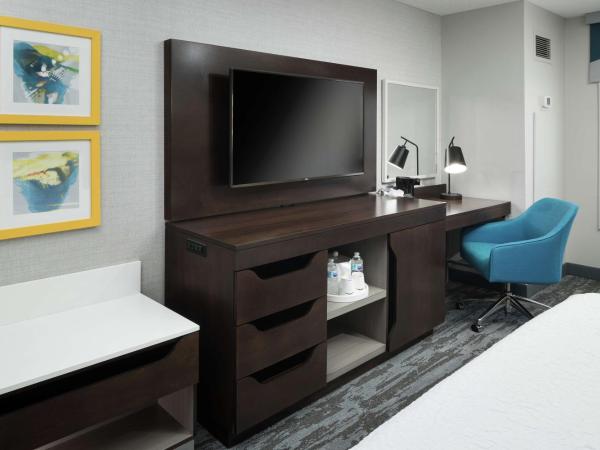 Hampton Inn & Suites Memphis-Beale Street : photo 1 de la chambre chambre lit king-size avec canapé-lit