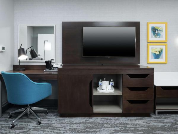 Hampton Inn & Suites Memphis-Beale Street : photo 2 de la chambre chambre lit king-size avec baignoire – adaptée aux personnes à mobilité réduite/malentendantes