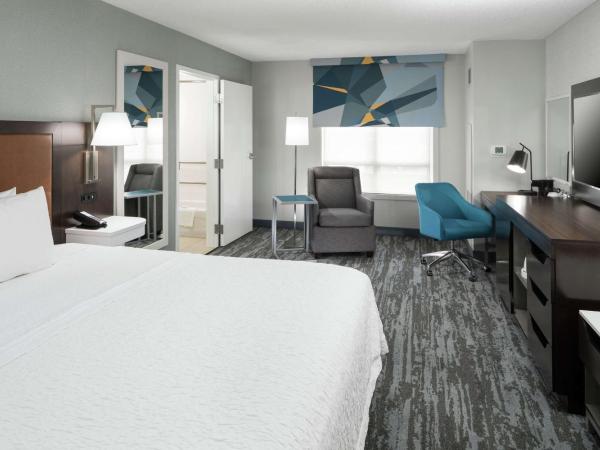 Hampton Inn & Suites Memphis-Beale Street : photo 3 de la chambre chambre lit king-size avec baignoire – adaptée aux personnes à mobilité réduite/malentendantes