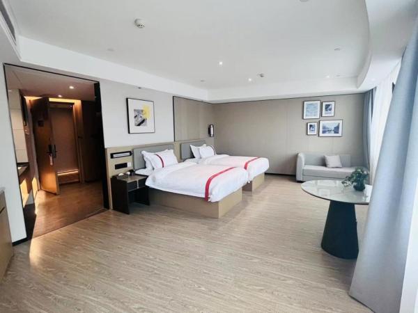 GreenTree Eastern Hotel Wuhan Optics Valley East Lake Wuhan University : photo 4 de la chambre chambre lits jumeaux orientale