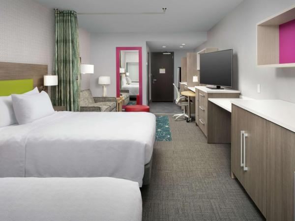 Home2 Suites By Hilton Nashville Downtown Convention Center : photo 1 de la chambre studio avec 2 lits queen-size - non-fumeurs