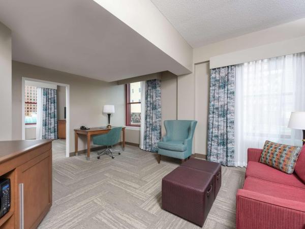 Hampton Inn Indianapolis Downtown Across from Circle Centre : photo 3 de la chambre suite 1 chambre lit king-size avec canapé-lit - non-fumeurs