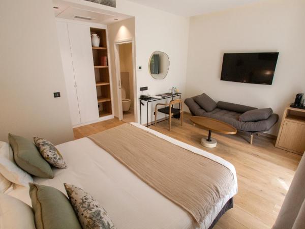 Hôtel La Caravelle : photo 5 de la chambre grande chambre double - vue sur jardin