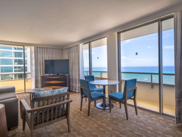 Embassy Suites by Hilton Waikiki Beach Walk : photo 8 de la chambre suite premium 1 chambre avec 2 lits queen-size - vue sur océan