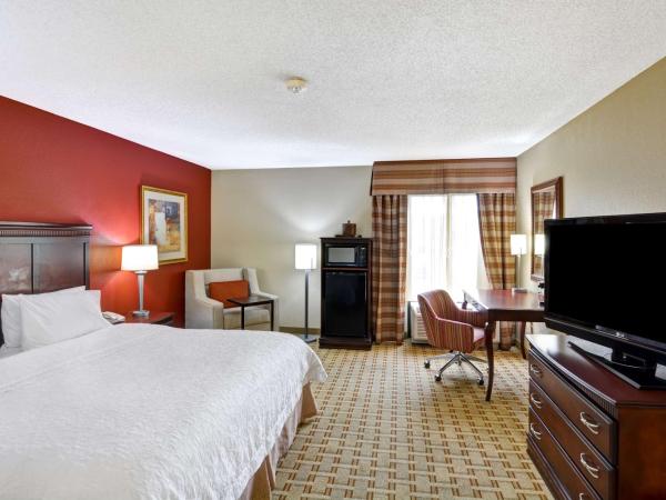 Hampton Inn Jacksonville - I-95 Central : photo 3 de la chambre chambre lit king-size avec douche accessible en fauteuil roulant - adaptée aux personnes à mobilité réduite/non-fumeurs