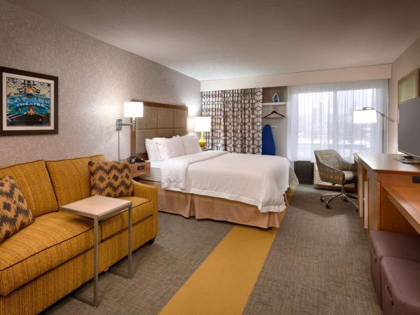 Hampton Inn Salt Lake City Downtown : photo 3 de la chambre chambre lit king-size avec canapé-lit