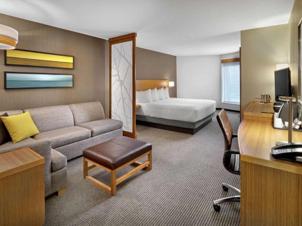 DoubleTree by Hilton Edmonton Downtown : photo 1 de la chambre chambre lit king-size avec canapé-lit - non-fumeurs