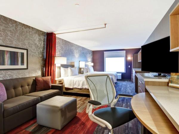 Home2 Suites By Hilton Edmonton South : photo 1 de la chambre studio avec 2 lits queen-size - non-fumeurs