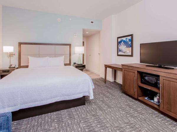 Hampton Inn & Suites Panama City Beach-Beachfront : photo 4 de la chambre chambre lit king-size pour personnes à mobilité réduite avec douche accessible en fauteuil roulant - non-fumeurs