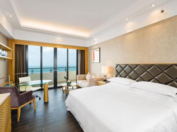 Four Points by Sheraton Hainan, Sanya : photo 1 de la chambre deluxe ocean view room,guest room, 1 king, ocean view, balcony