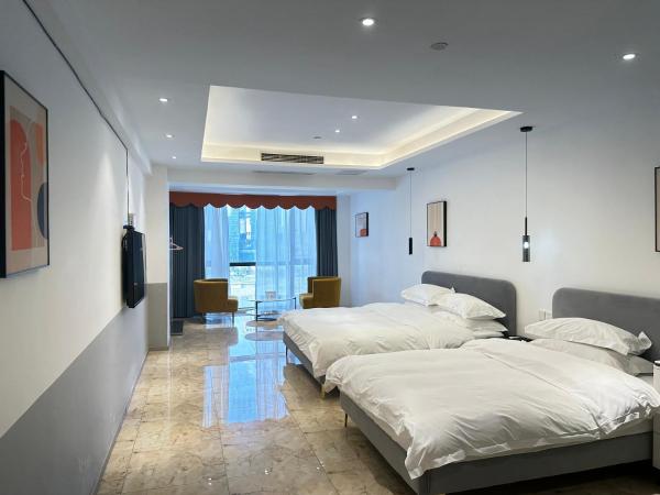 Chongqing Ouranjian Lake View Guesthouse : photo 10 de la chambre chambre lits jumeaux avec vue